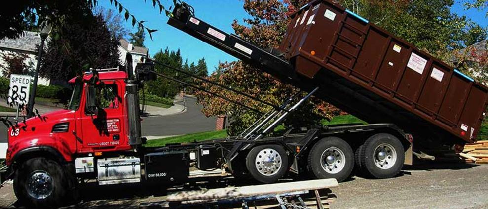 Garage cleanout and yard debris removal